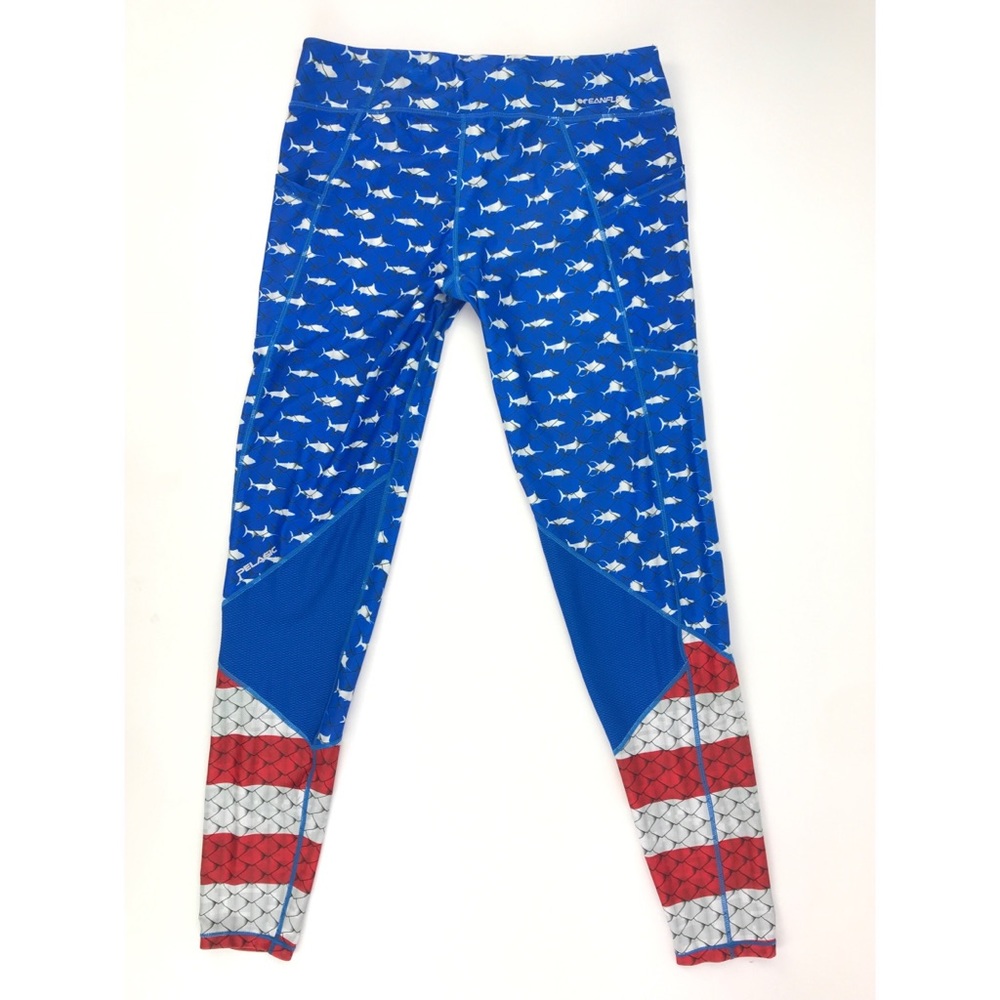 Pelagic Womens Fiji Oceanflex Americamo Leggings - Picture 7 of 8